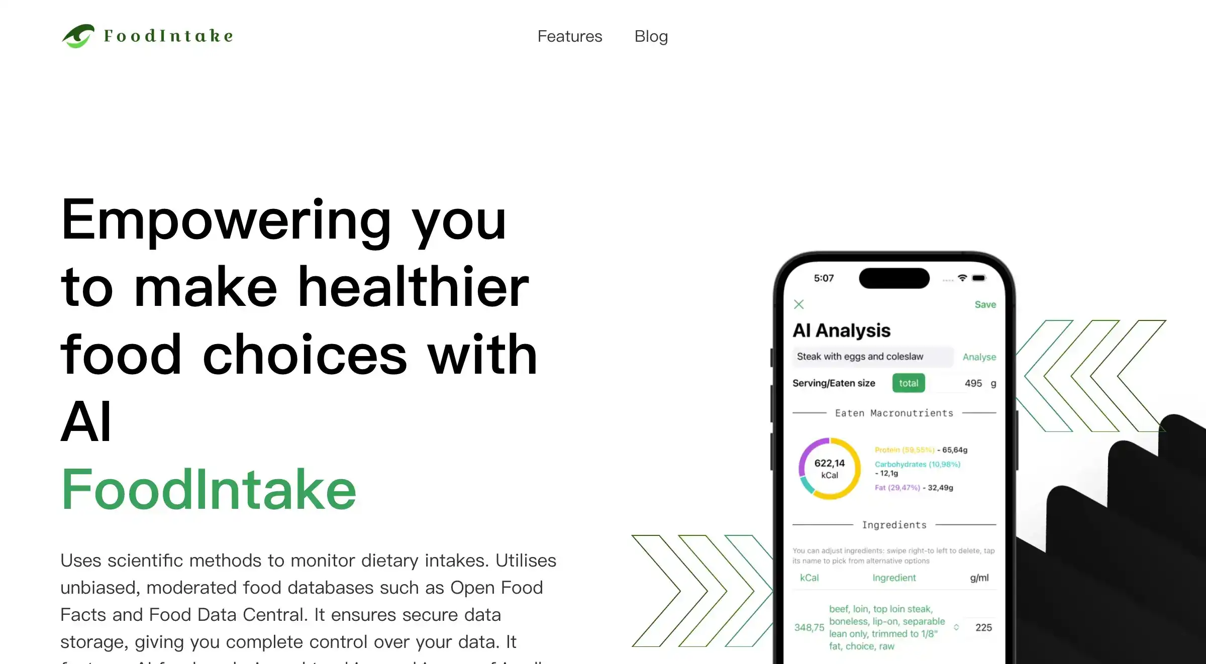 FoodIntake - Know Your Food